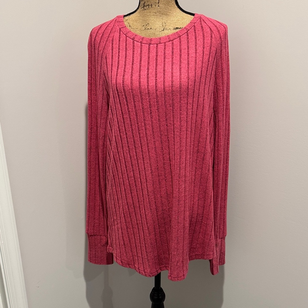 Basic Bae Women's Pink Long Sleeve Top